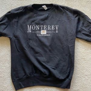 Black Monterey crewneck